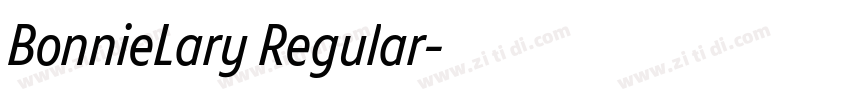BonnieLary Regular字体转换